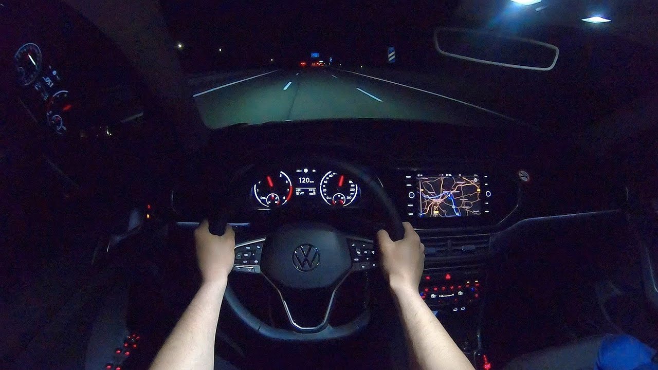 2020 VW T-CROSS 1.0 TSI 115 PS NIGHT POV TOP SPEED AUTOBAHN STUTTGART