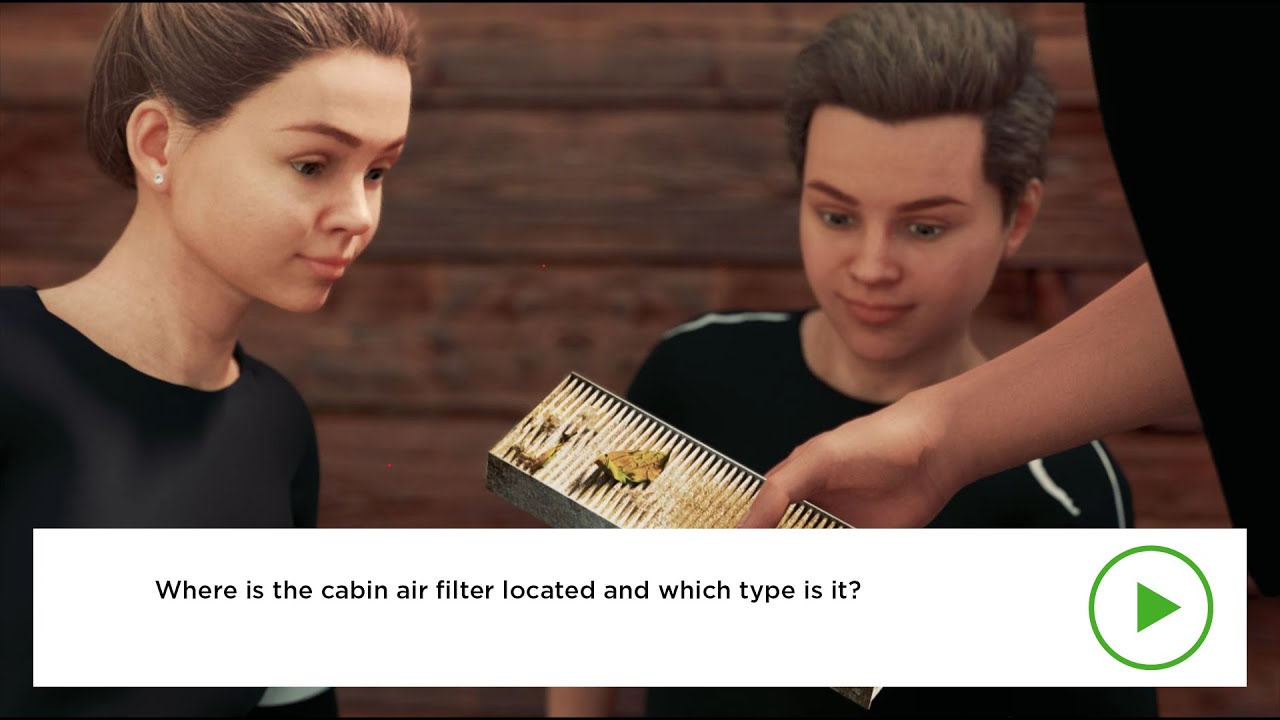 Where is the cabin air filter located & which type is it?