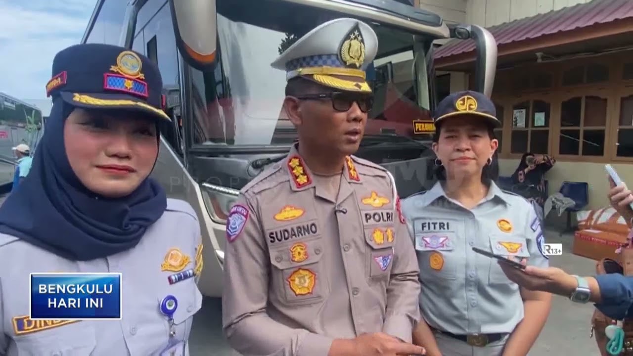 JELANG MUDIK IDUL FITRI POLDA BENGKULU CEK KENDARAAN ANGKUTAN