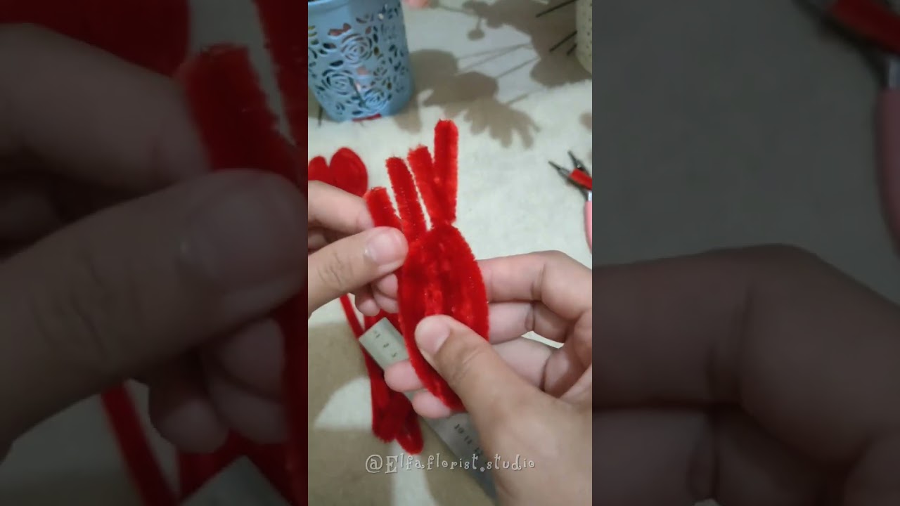 How to make tulip flower from pipe cleaner 