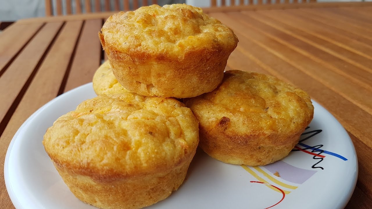 Muffins salados de queso y zanahoria -  Fáciles - Paso a paso