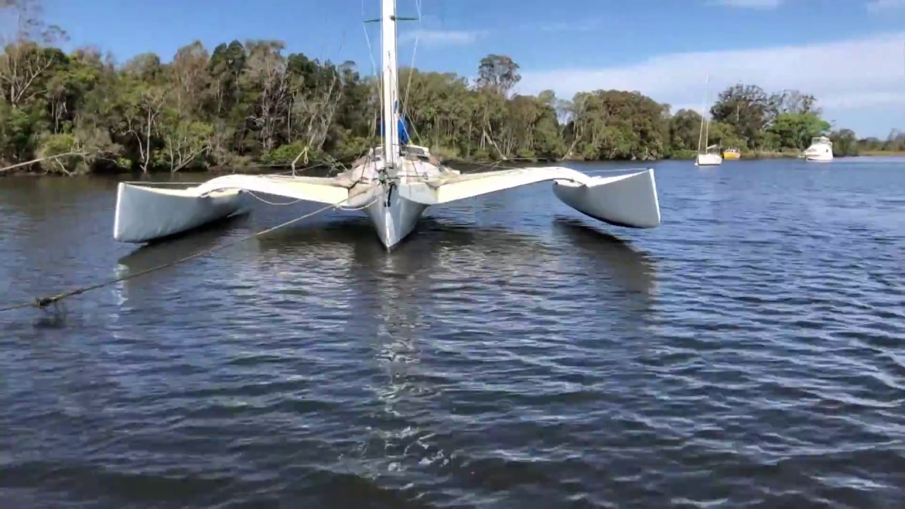 The Trimaran formally known as Balena, Verbatim, Bull Frog, Australias Child and Current Sunshine.