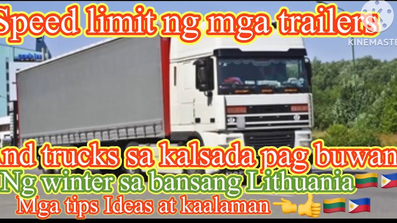 speed limit ng mga trailers pag buwan ng winter sa bansang Lithuania 🇱🇹🇵🇭 @KuyaRichvlogs #lithuania
