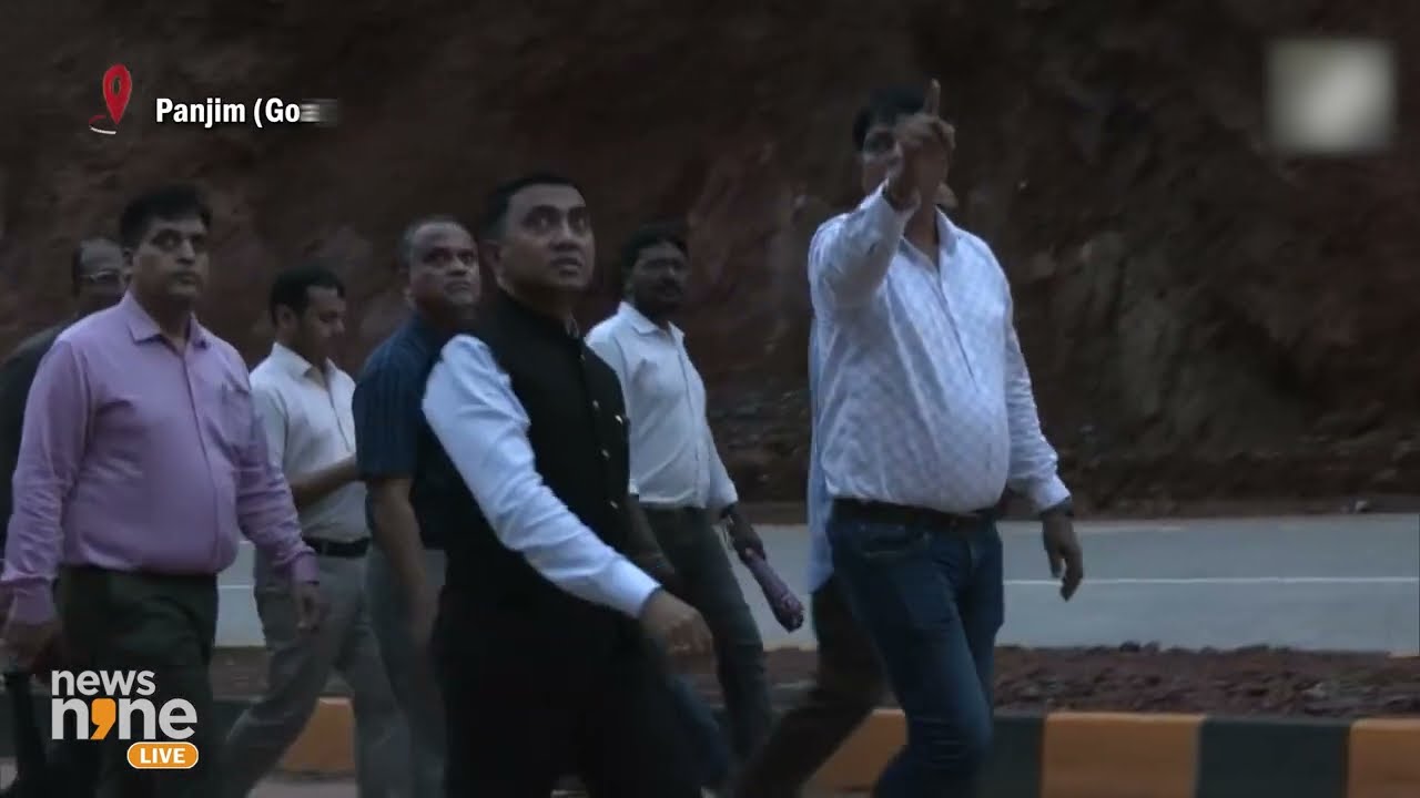 Goa CM Pramod Sawant Inspects NH-66 Following Recent Landslides | News9