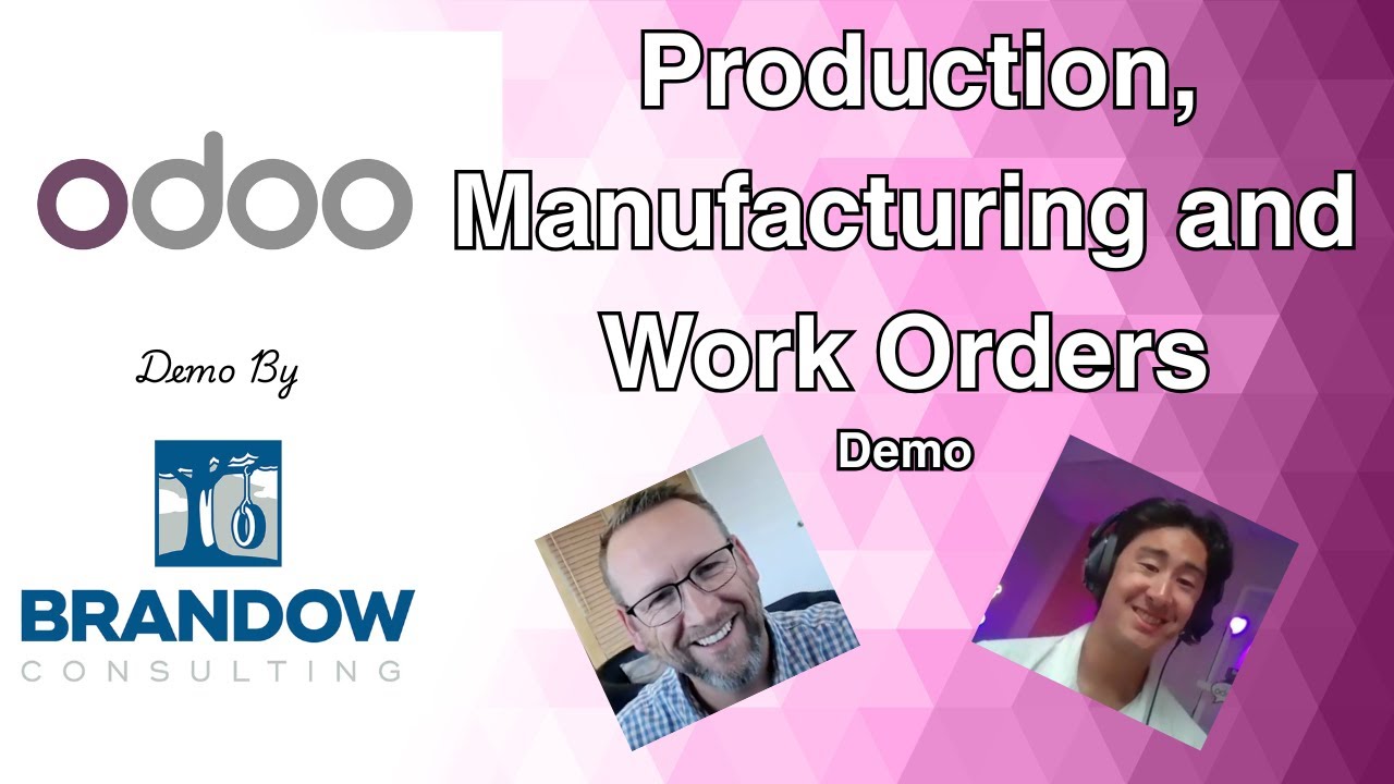 Демонстрация производства, изготовления и заказов на работу в Odoo