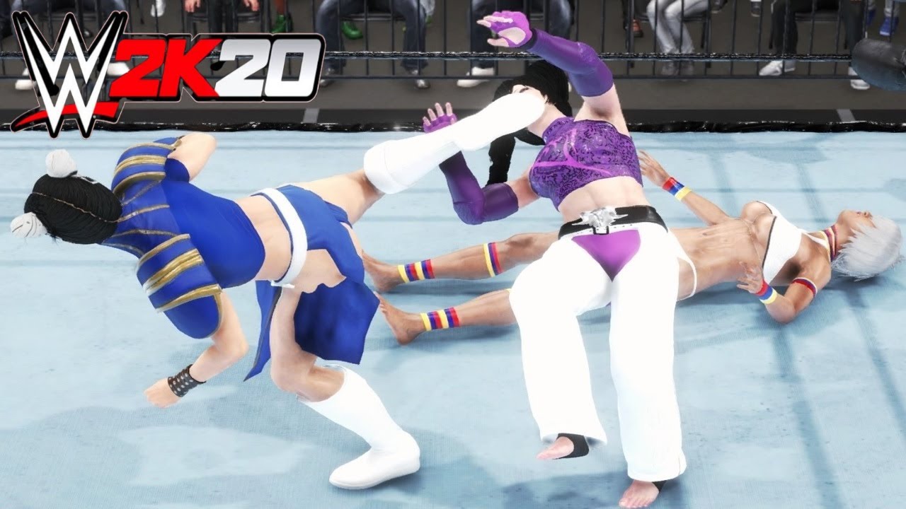 Chun-Li v Juri Han v Elena! - WWE 2K20 Extreme Rules Elimination Match