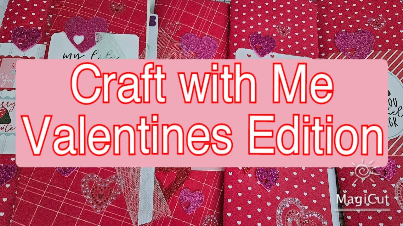 Valentines crafting with friends.  #crafts #papercraft 