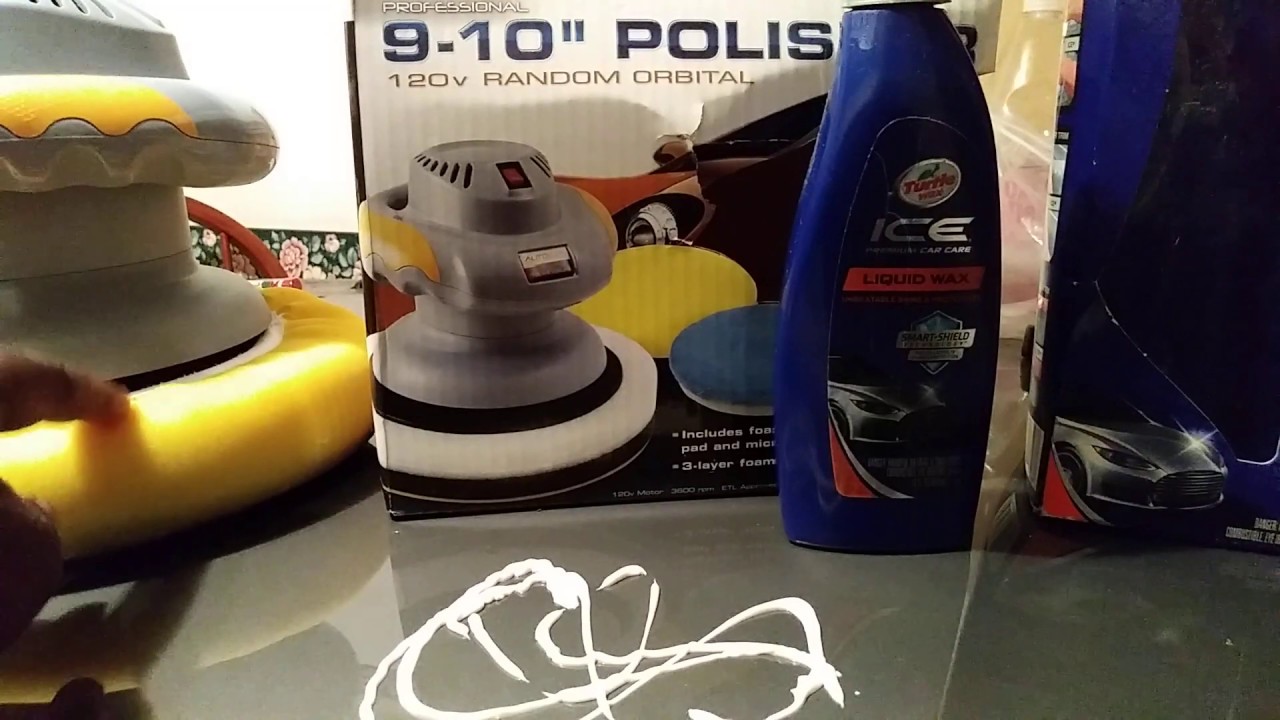 Turtle wax ice liquid wax kit with 10 inch polisher