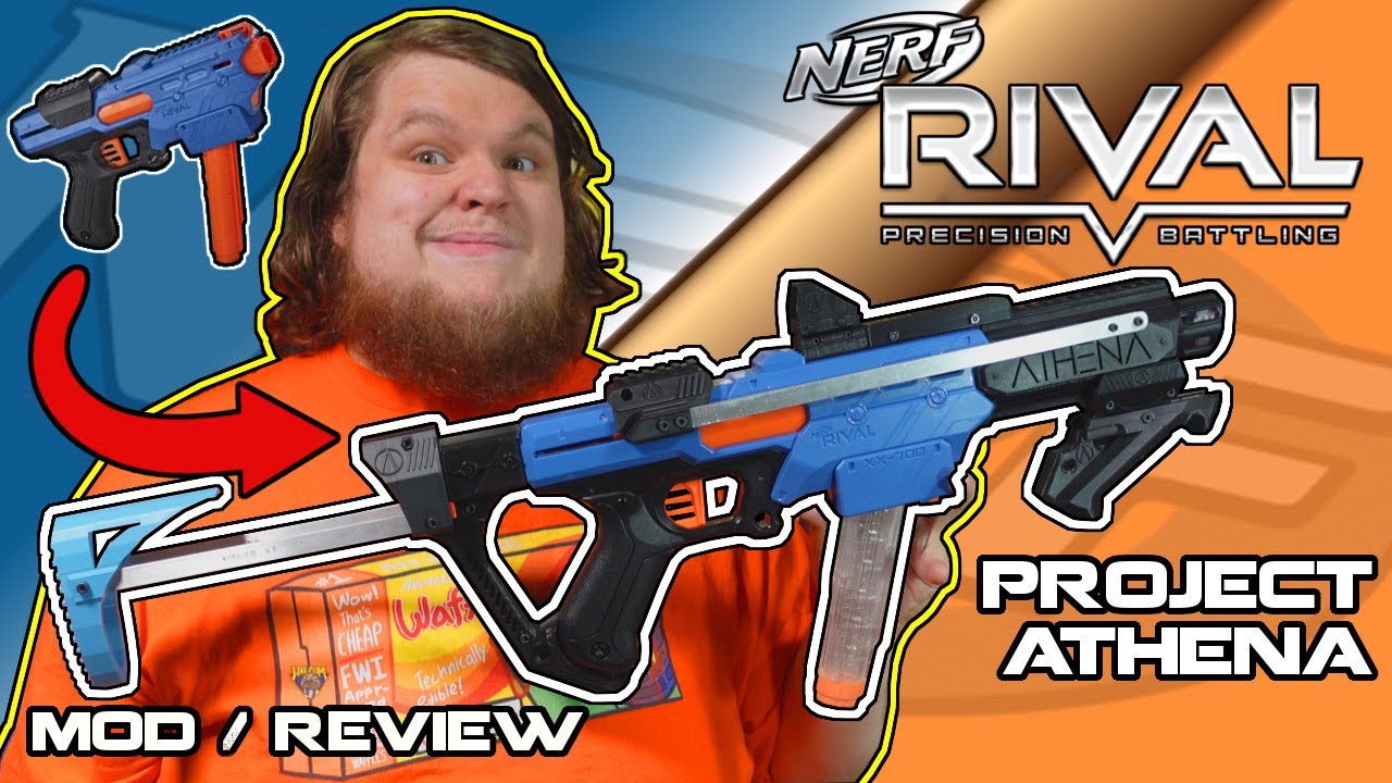 PUMP-ACTION TACTICAL NERF RIVAL FINISHER! Frantz Foam Works Athena Mod Kit Review