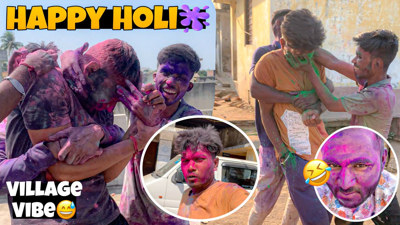 Holi In Myy Village 😎😅 // Annu King Vlogs 