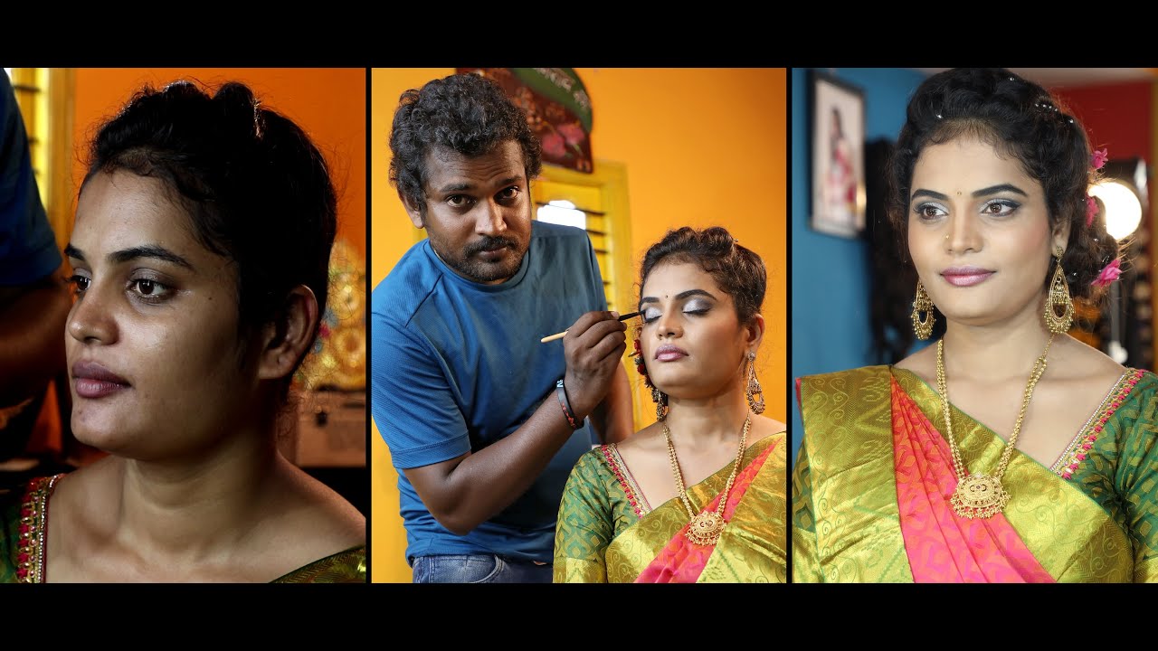 Bridal Makeover by Raghuvaran - Video 16 (Orange Bridal Makeup Studio)