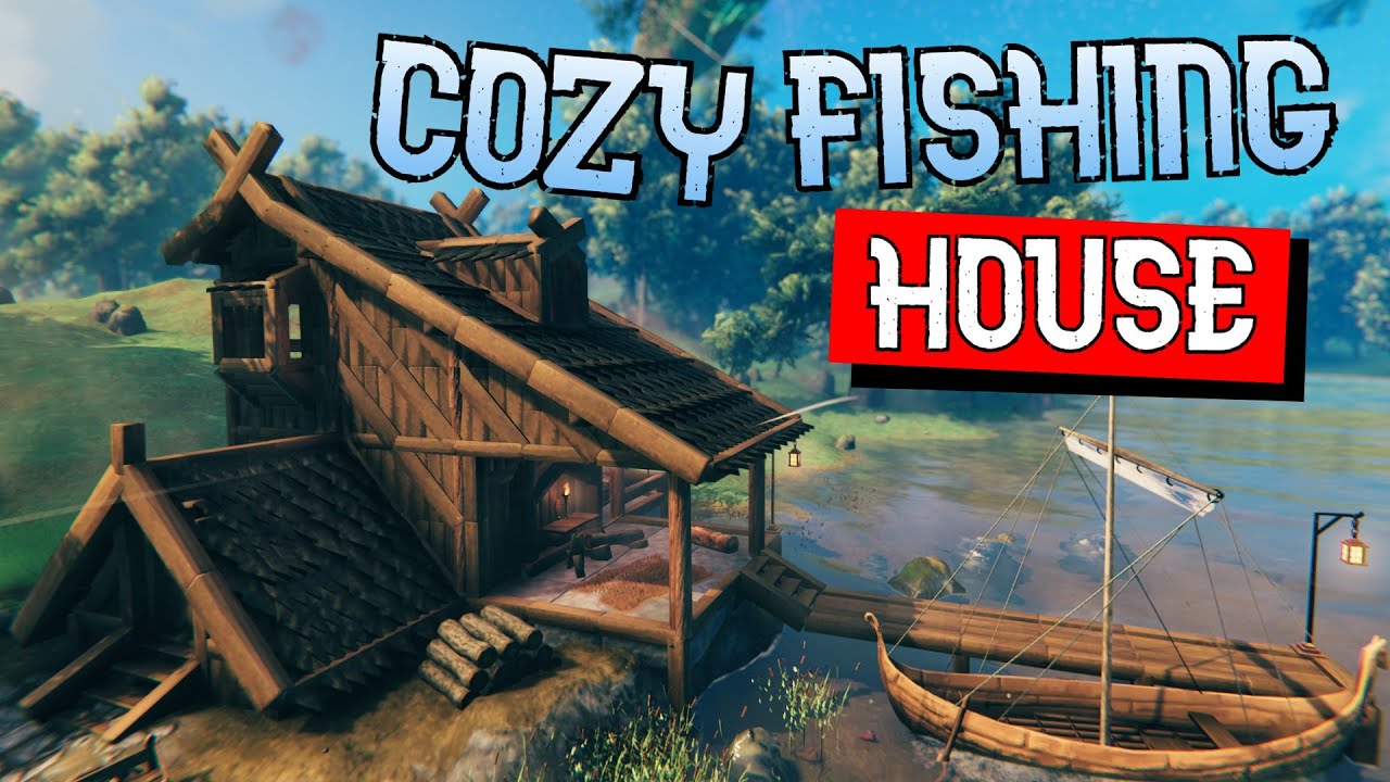 How to Build a COZY Fishing House | Valheim