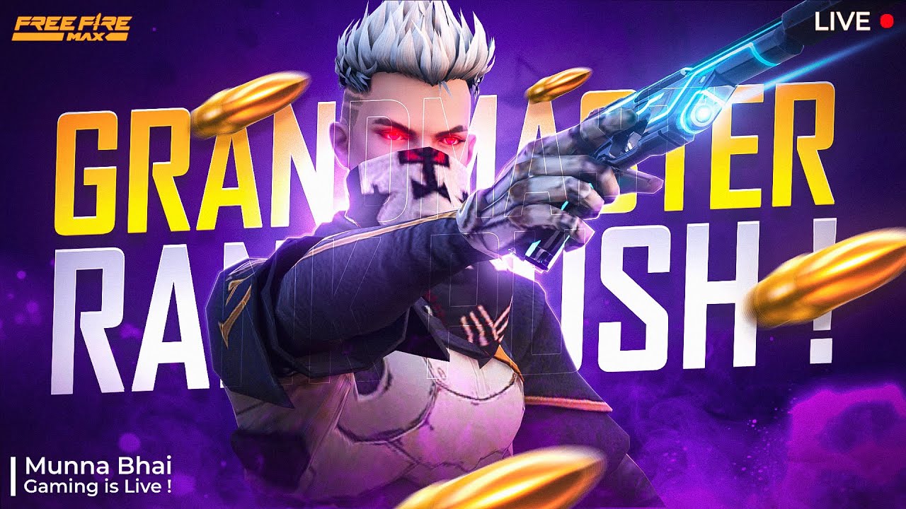 Grandmaster Lobby Live Rank Push Free Fire Telugu  - Munna Bhai is Live  - Telugu Gaming Live #MBG