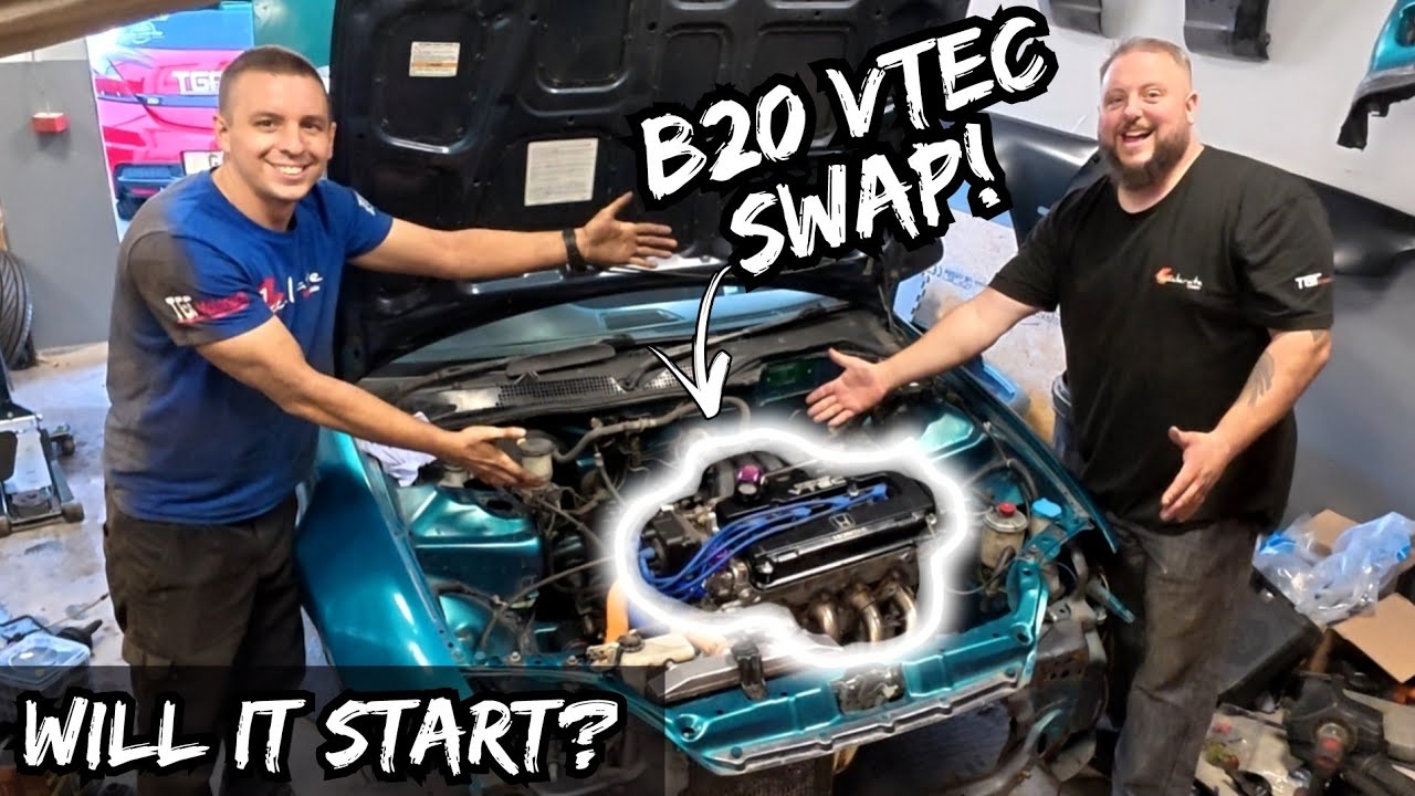 Can We Engine Swap My Civic Ourselves? *B18/B20 VTEC Frankenstein*