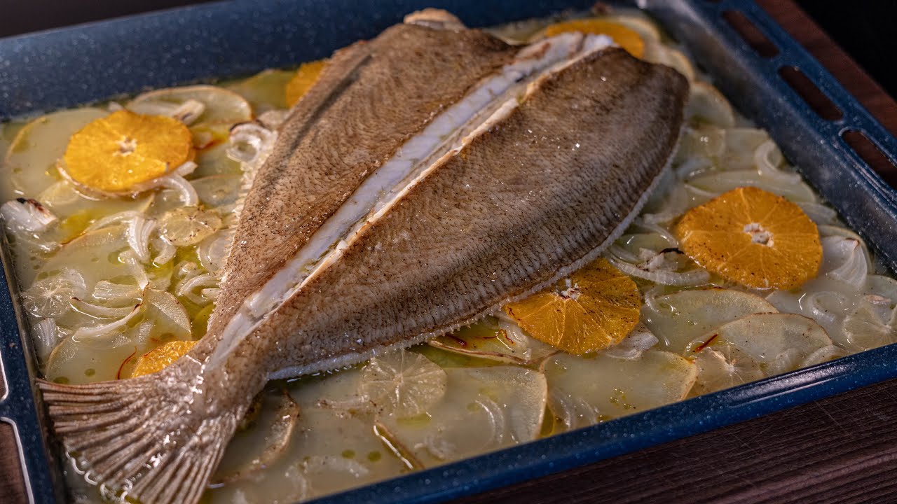 Gallo al Horno con Cítricos y Patata Panadera 🐟🍊🥔