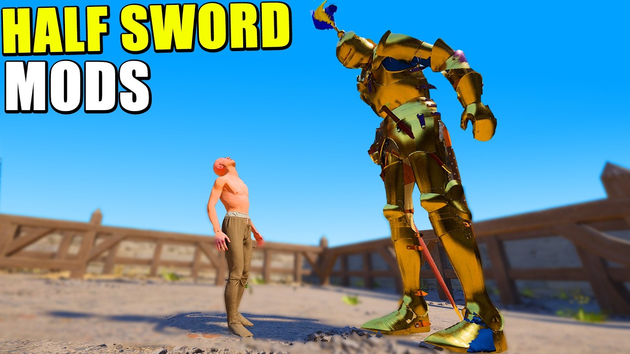 SUPER HÉROES, ENANOS Y GIGANTES Vs CABALLERO DORADO - HALF SWORD Mods