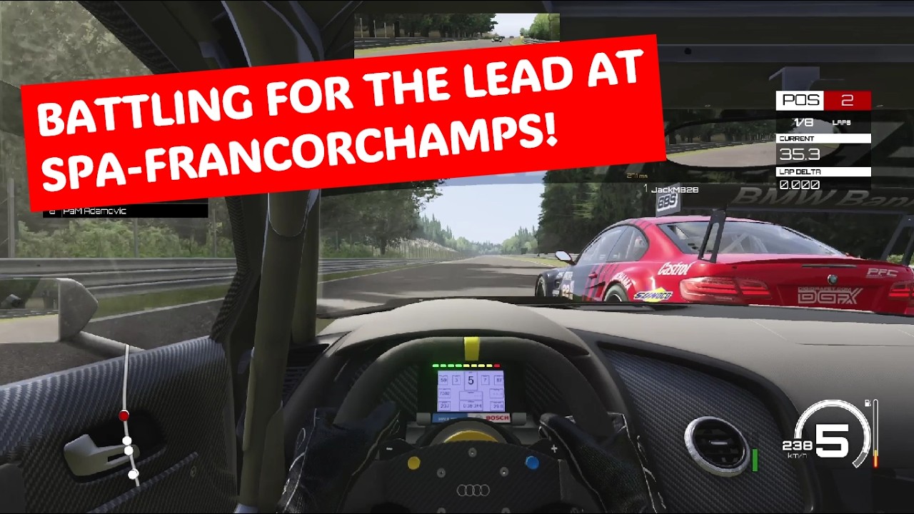 SPA-FRANCORCHAMPS: AUDI R8 GT3 v BMW M3 GT2 - It doesn't go well for me!