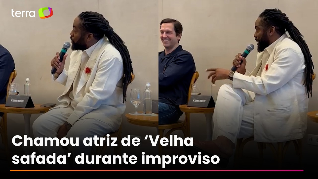 L&aacute;zaro Ramos relembra momento inusitado com Fernanda Montenegro: 'Merci beaucoup'