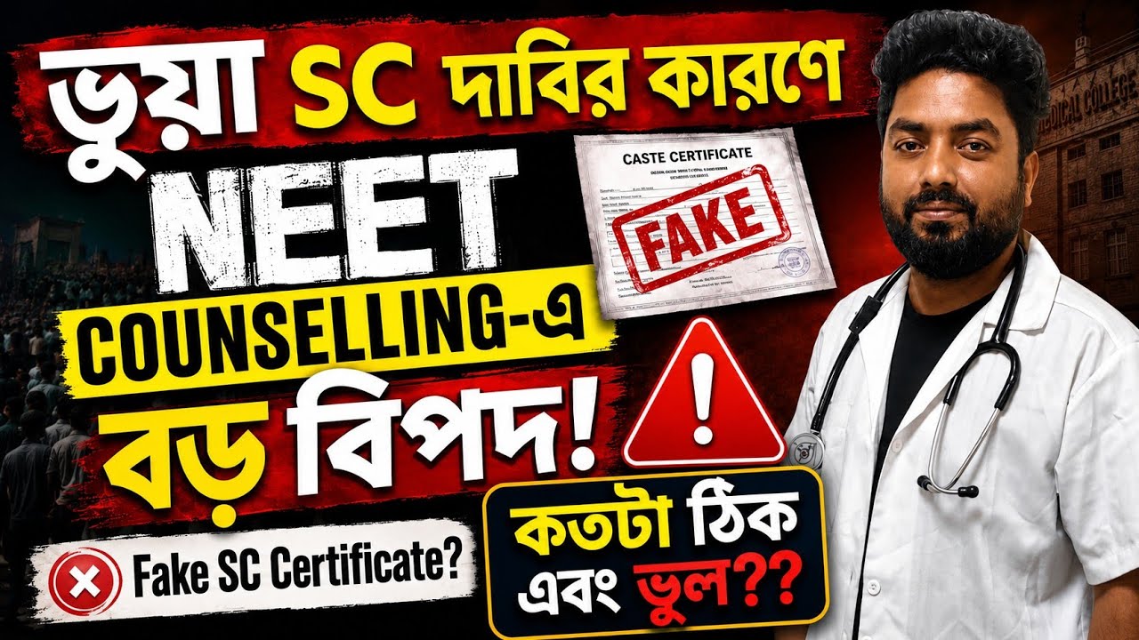 Fake SC students participating in NEET counseling 🔥#neet2026 #mbbs #bds #medical #westbengal 📢