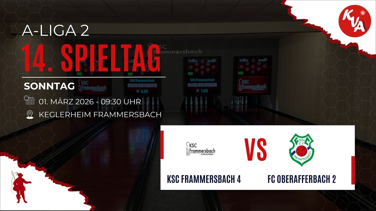 A-Liga 2 - 14. Spieltag: KSC Frammersbach 4 - FC Oberafferbach 2