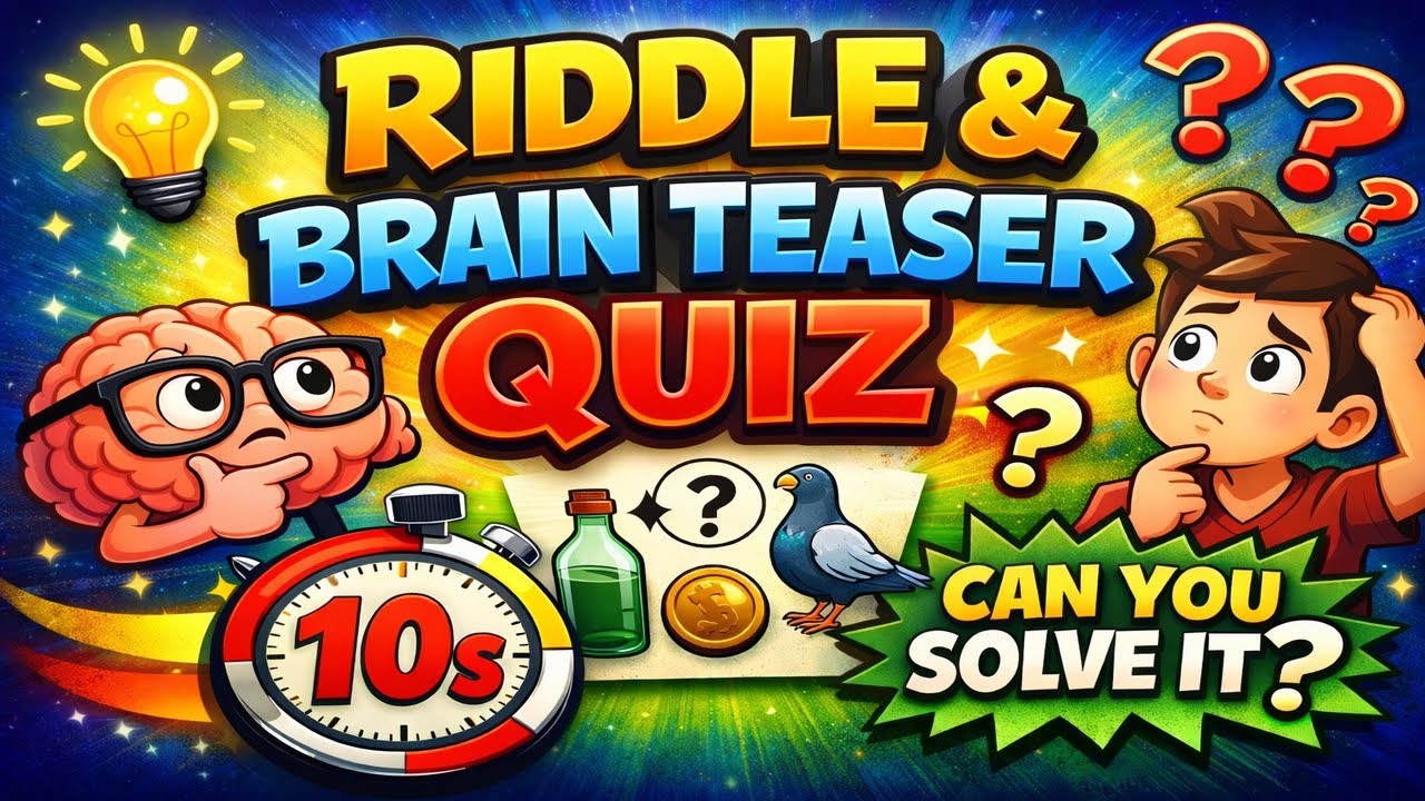 Can You Solve These Riddles? 🤔 Brain Teaser Quiz