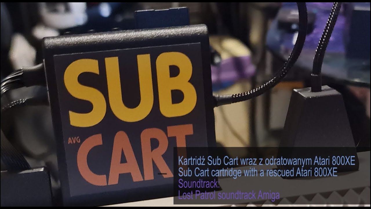 nowy80Retro #209, Kartridż Sub Cart wraz z odratowanym Atari 800 XE