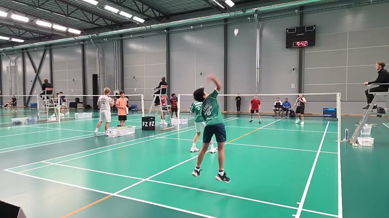 David Cabahug/Helge Vaihinger vs Ryan Tang/Elliot Timonen U15 Doubles Semi Final SJT1 Sundsvall 2025