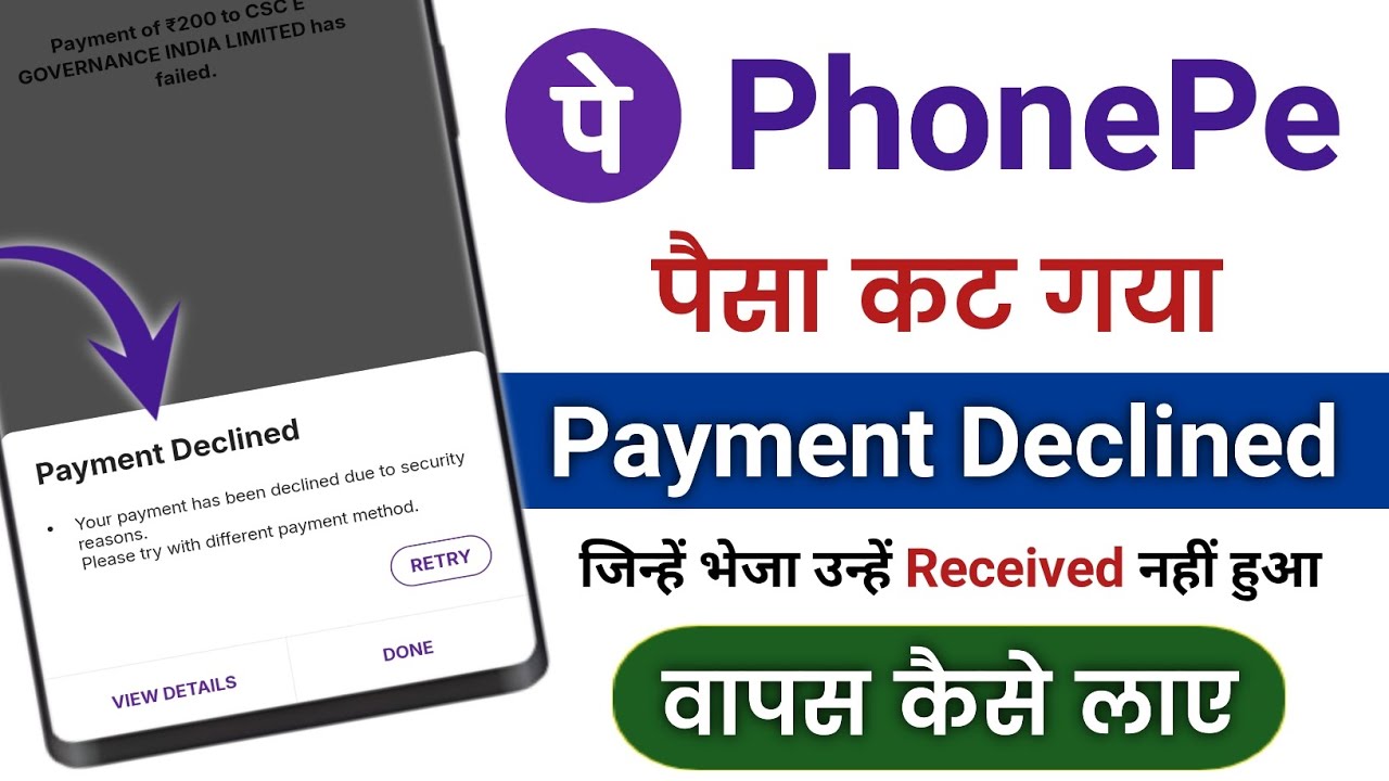 Your payment has been declined due to security reasons. Please try with different payment method