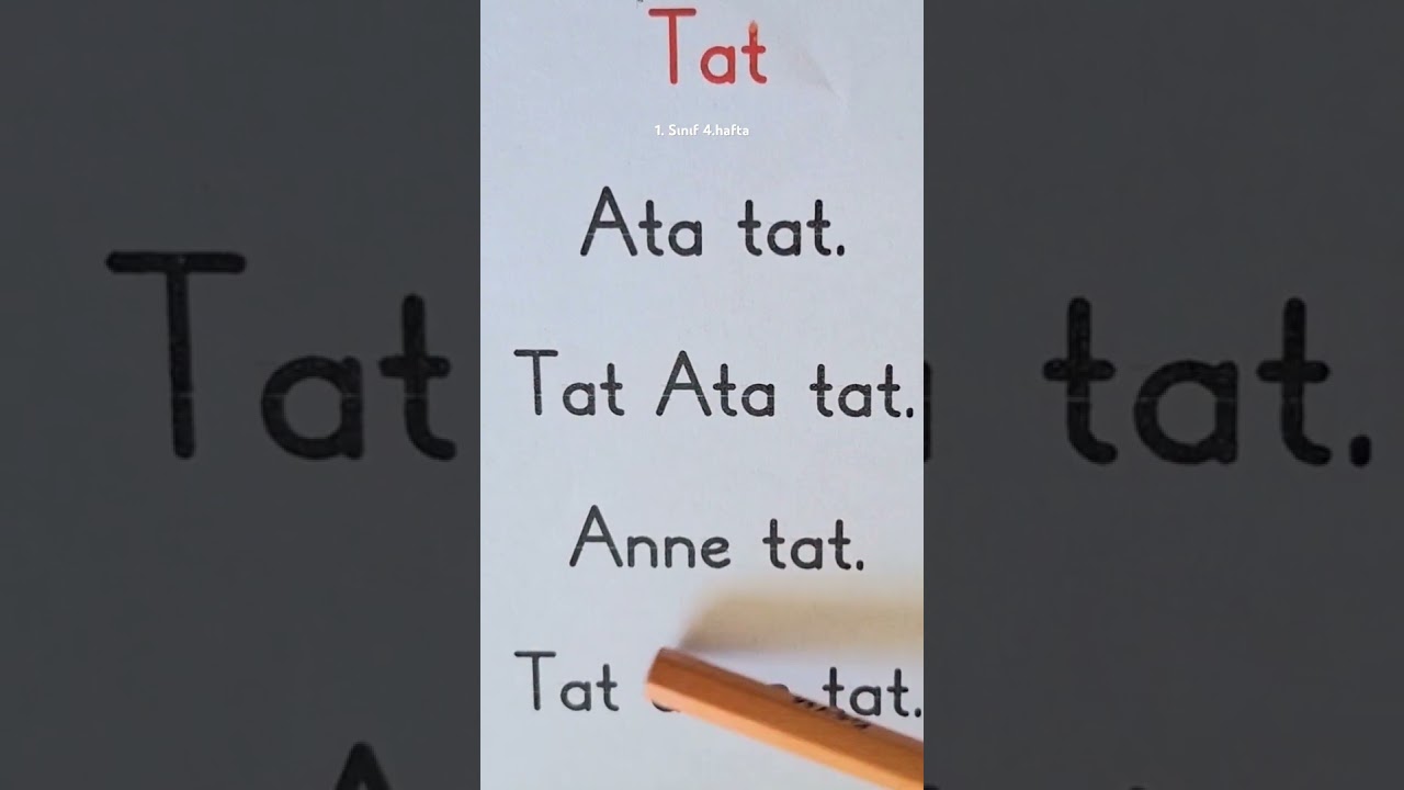 1.sınıf 4. Hafta okuma &ccedil;alışması 1sınıf