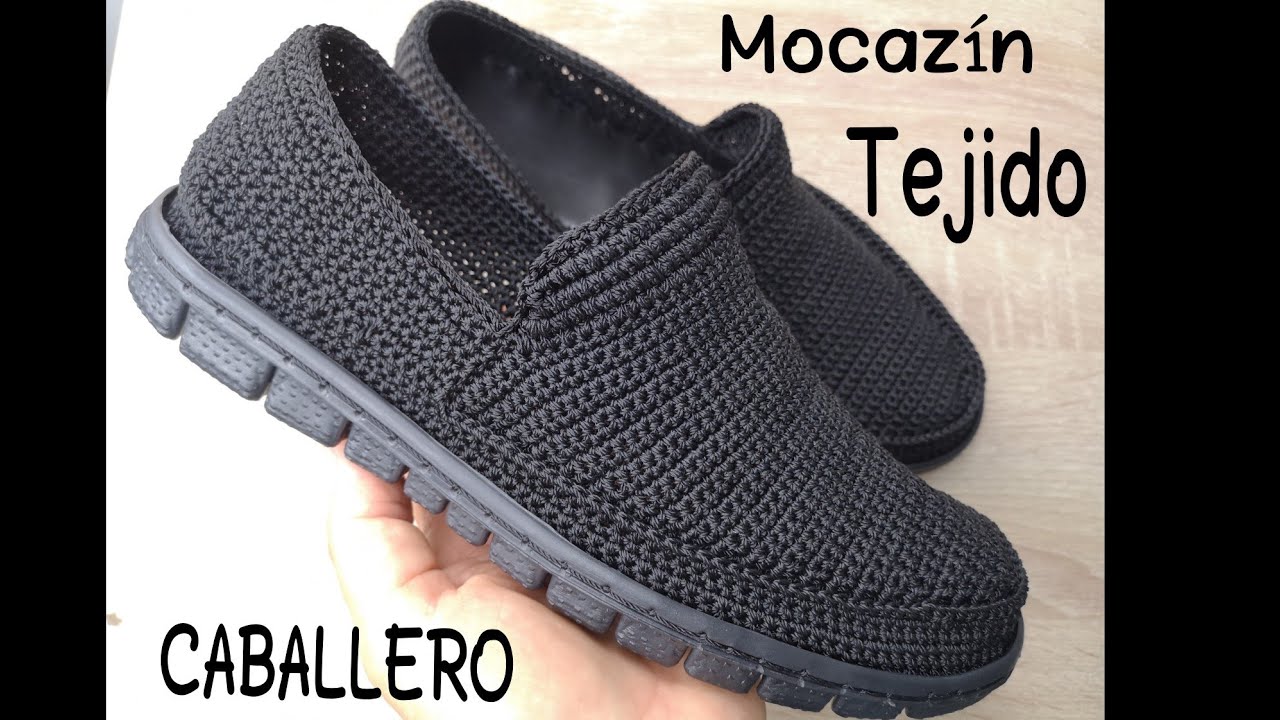 Mocazín Tejido a Crochet para CABALLERO #42 💙