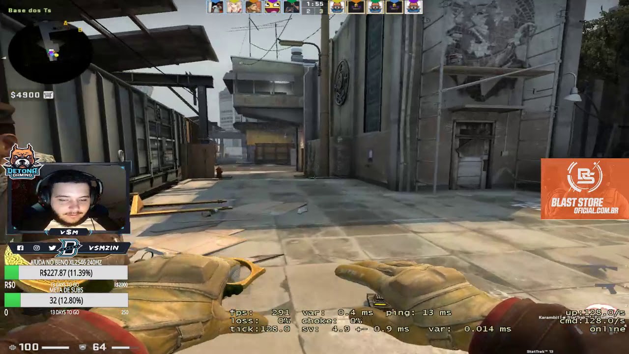 CS:GO POV vsm (30/16) de_train @GC