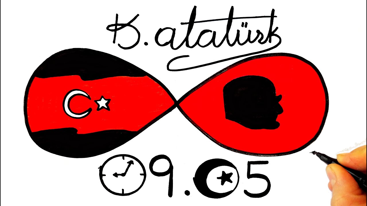 10 Kasım Atatürk'ü Anma Günü Çizimleri - 10 Kasım Resimleri - 10 Kasım Çizimleri - Anıtkabir Çizimi