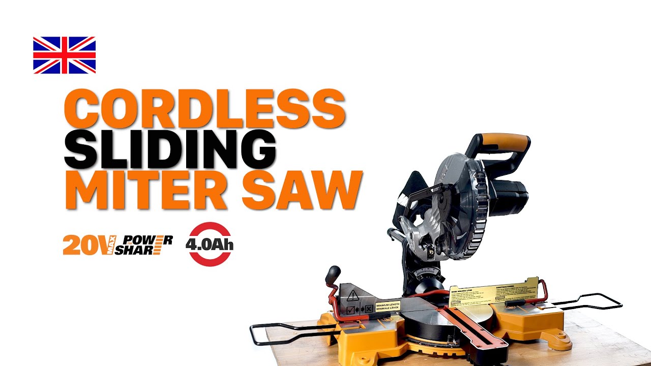 WORX WX845 Cordless sliding miter saw 20V 4.0Ah   UK