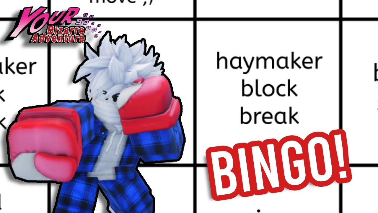 [YBA] Boxing 1v1 Bingo! (Jioufen's Version)