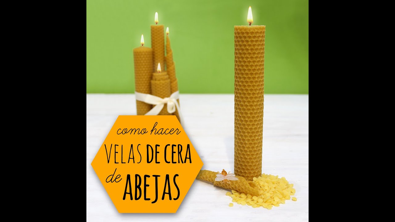 Hacer velas de cera de abeja