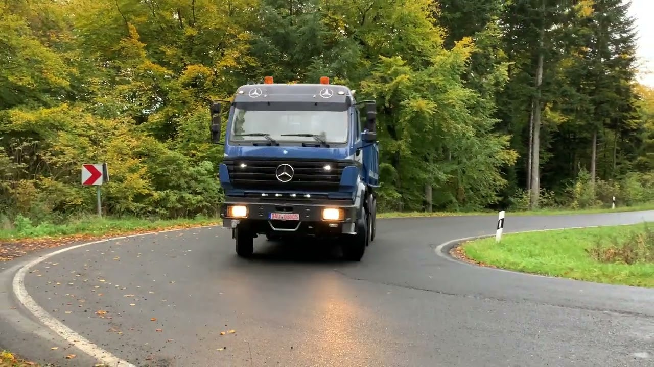 Mercedes Benz 2544 SK, Baustellenfahrzeug mit Meiller Kipper