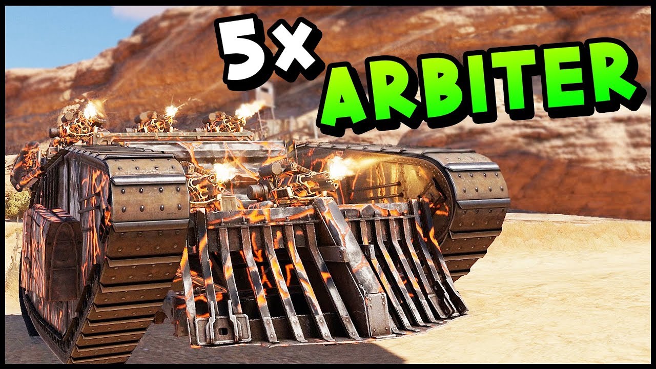 Crossout -  5X Arbiter Build!
