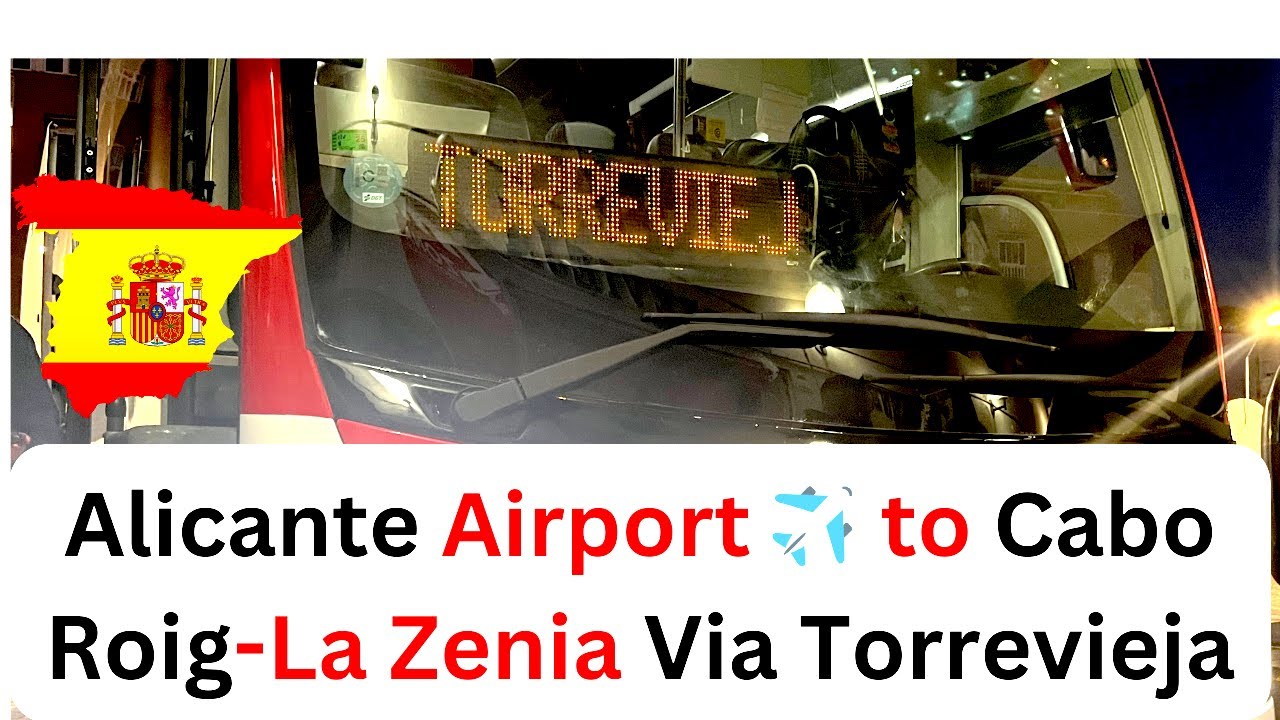 Alicante airport ✈️to  Cabo Roig - 4K🌞