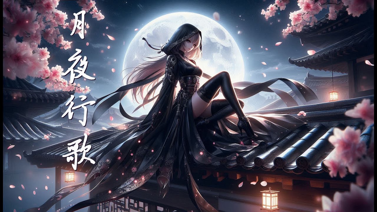 【古風】月夜行歌 | 恩怨隨風斷 血雨洗孤章 | 命若無所托 孤影也成王