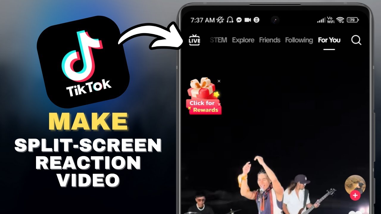 How to Make Split-Screen Reaction Videos on TikTok in SECONDS!
