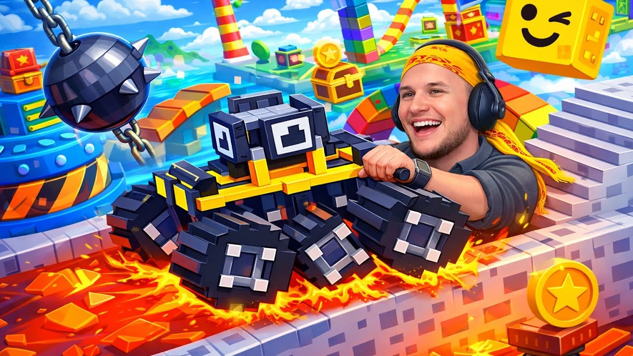 ЛУЧШИЙ 😂 гонщик  - новый уровень как РОБЛОКС - Drive Mad - Fancade😂 ★