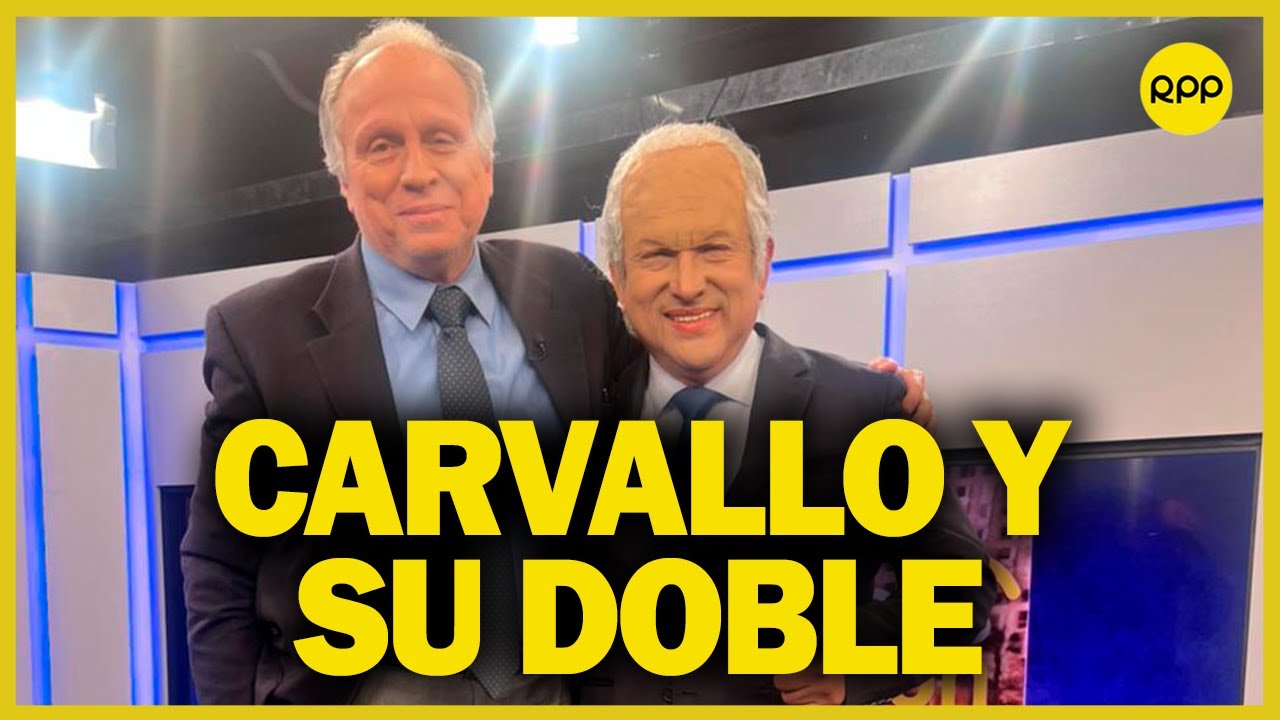 Fernando Carvallo y su doble en &ldquo;Las cosas como son&rdquo;