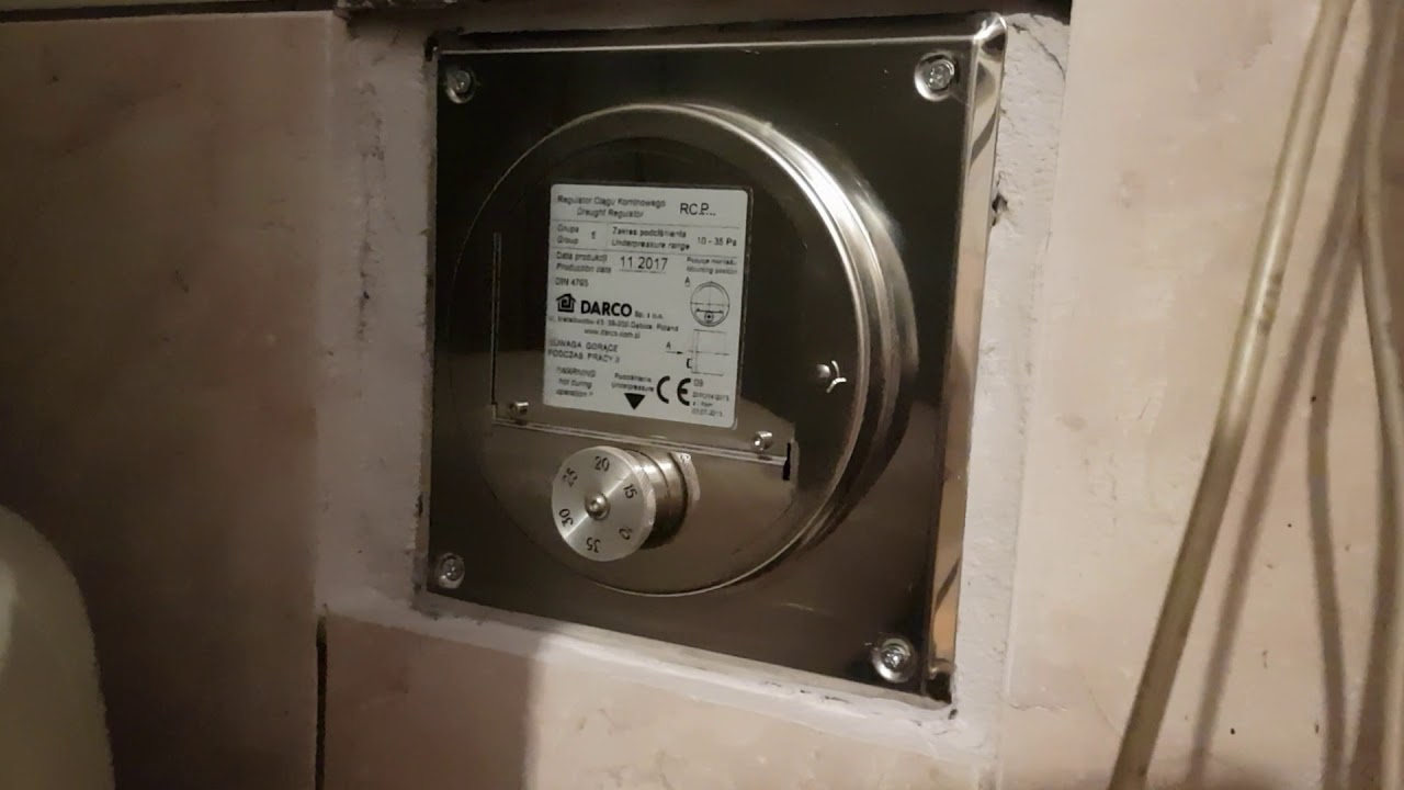 Regulator ciągu kominowego Darco działanie z kotłem DEFRO