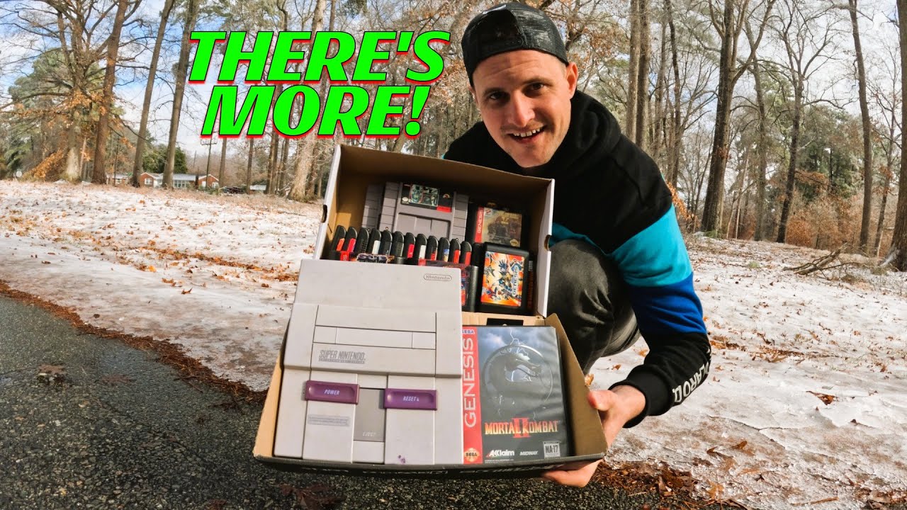 Buying Retro Video Games in a SNOWSTORM!!!