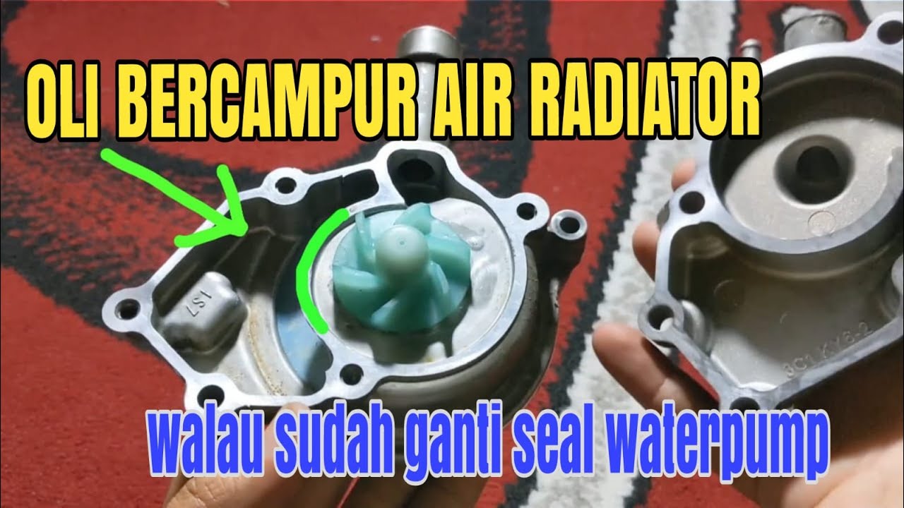 Sudah ganti seal waterpump namun oli masih bercampur air radiator lagi, ternyata ini penyebabnya