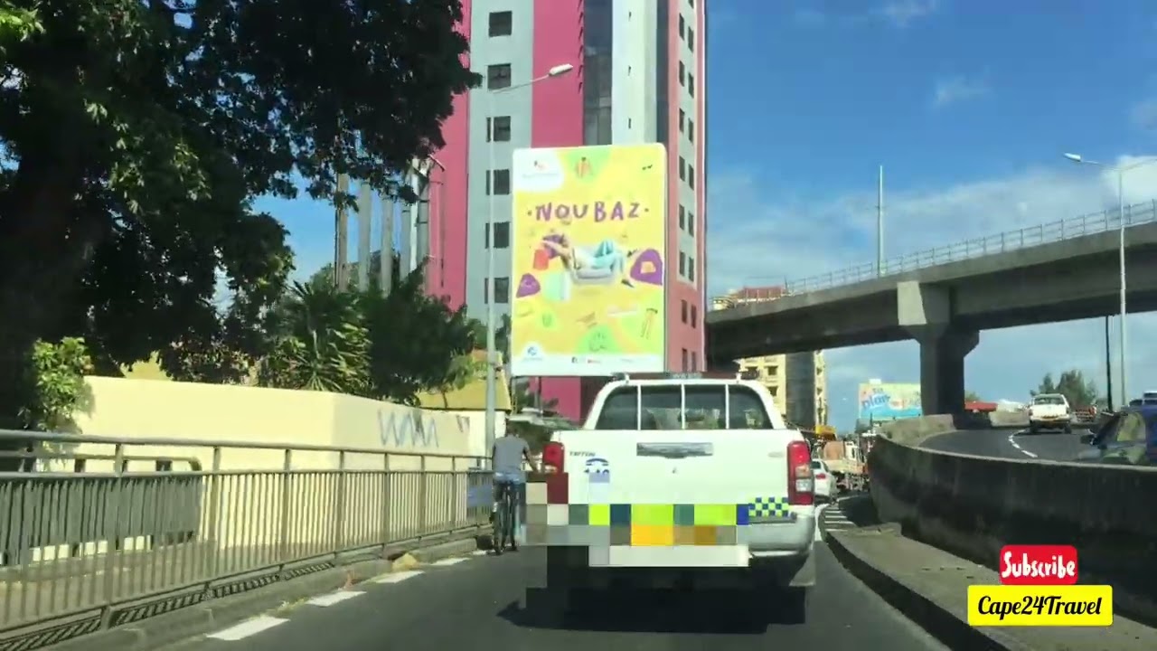 Morning Drive 🚗 To Caudan Waterfront Mauritius 🇲🇺 | Traffic Jams |  @cape24travel