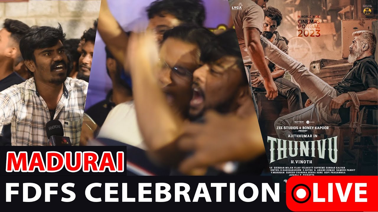 Thunivu FDFS Celebration Madurai | Ajithkumar | Boney Kapoor | Pongal2023