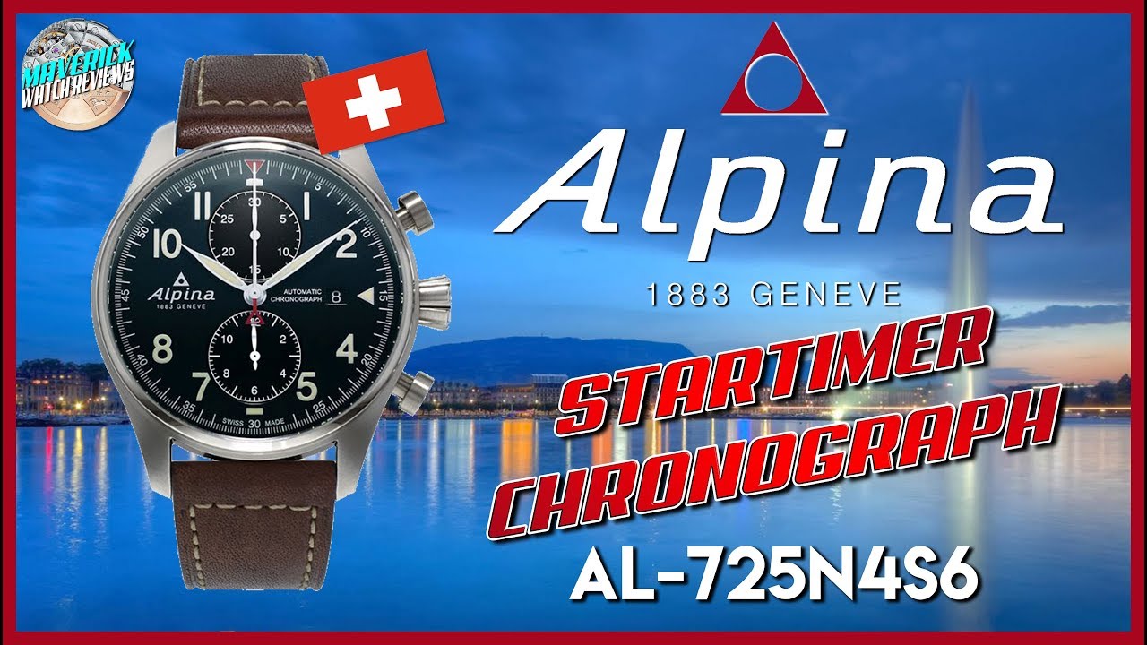 Pilot Watch Perfection? | Alpina Startimer 100m Automatic Chronograph AL-725N4S6 Unbox & Review