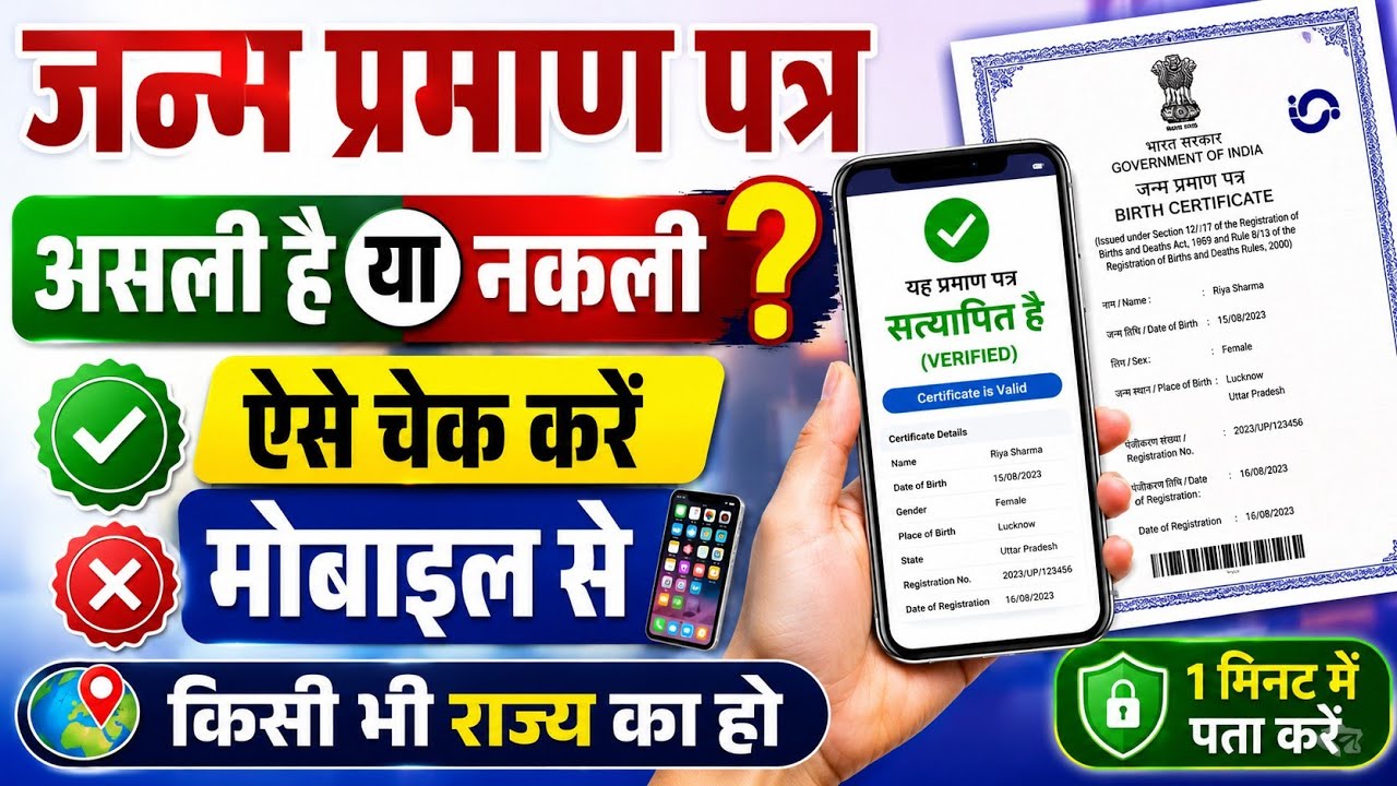 Birth Certificate original hai ya duplicate kaise pata kare | Birth Certificate original vs fake