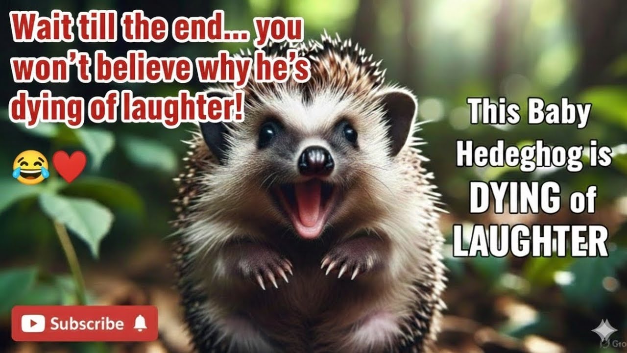 "Baby Hedgehog Can’t Stop Laughing – Watch Till End 😂🦔 WildSurvival